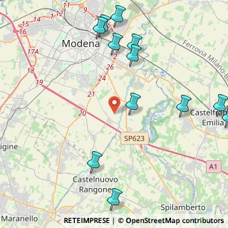 Mappa Strada Baccelliera, 41126 Modena MO, Italia (5.50667)