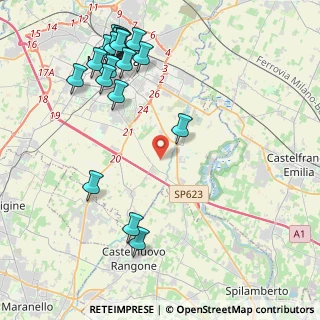 Mappa Strada Baccelliera, 41126 Modena MO, Italia (5.254)