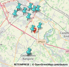 Mappa Strada Baccelliera, 41126 Modena MO, Italia (4.34455)