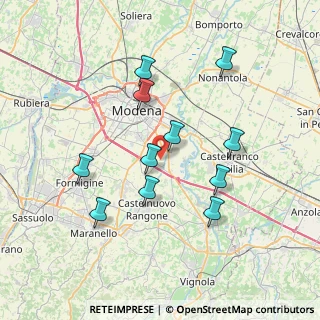 Mappa Strada Baccelliera, 41126 Modena MO, Italia (7.05455)