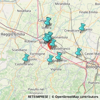 Mappa Strada Baccelliera, 41126 Modena MO, Italia (11.68333)