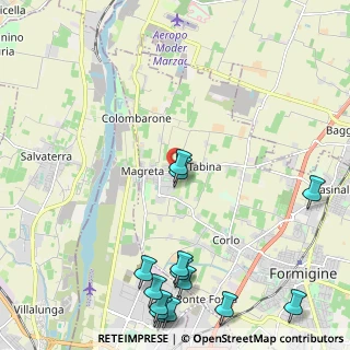 Mappa Via Po, 41043 Formigine MO, Italia (3.07929)