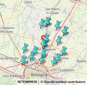 Mappa Via Santo Stefano, 40050 Funo BO, Italia (6.41737)