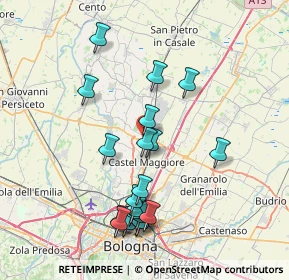 Mappa Via Santo Stefano, 40050 Funo BO, Italia (7.858)