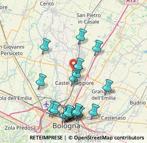 Mappa Via Santo Stefano, 40050 Funo BO, Italia (8.6485)