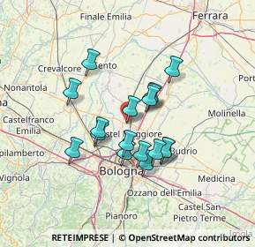 Mappa Via Santo Stefano, 40050 Funo BO, Italia (10.73176)
