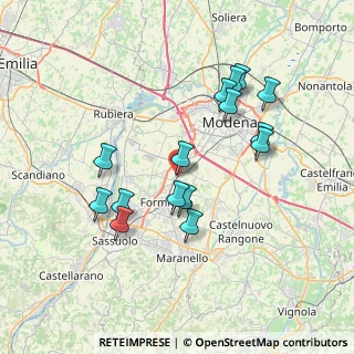 Mappa Via Carso, 41043 Formigine MO, Italia (7.15333)