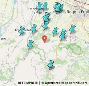 Mappa Via Macigno Montemoro, 42020 Quattro Castella RE, Italia (8.5135)
