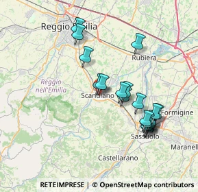 Mappa Via Trieste, 42019 Scandiano RE, Italia (7.3315)