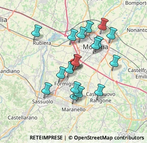 Mappa Via Wiligelmo, 41043 Formigine MO, Italia (6.215)