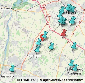 Mappa Via Wiligelmo, 41043 Formigine MO, Italia (5.09947)