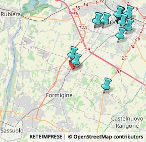 Mappa Via Wiligelmo, 41043 Formigine MO, Italia (5.63938)