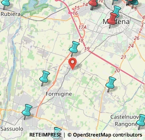 Mappa Via Wiligelmo, 41043 Formigine MO, Italia (7.56105)