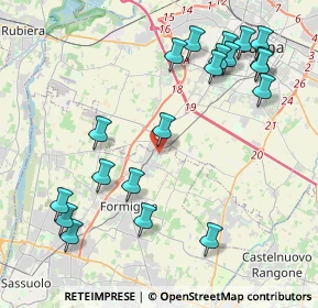 Mappa Via Wiligelmo, 41043 Formigine MO, Italia (4.855)