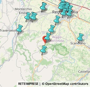 Mappa Via Rodolfo Morandi, 42020 Albinea RE, Italia (9.8785)