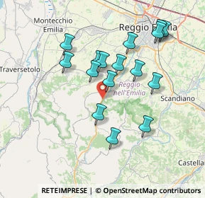 Mappa Via Rodolfo Morandi, 42020 Albinea RE, Italia (6.86625)