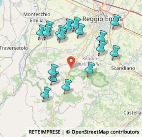 Mappa Via Rodolfo Morandi, 42020 Albinea RE, Italia (7.64706)