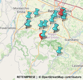 Mappa Via Mozzone, 42030 Vezzano Sul Crostolo RE, Italia (7.76059)