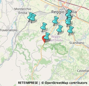 Mappa Via Roma Sud, 42030 Vezzano Sul Crostolo RE, Italia (7.78909)