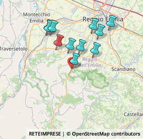 Mappa Via Mozzone, 42030 Vezzano Sul Crostolo RE, Italia (6.74455)