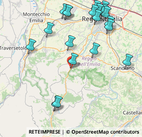 Mappa Via Roma Sud, 42030 Vezzano Sul Crostolo RE, Italia (10.086)