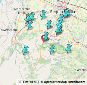 Mappa Via Roma Sud, 42030 Vezzano Sul Crostolo RE, Italia (6.88684)