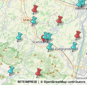 Mappa Piazza Ilaria Alpi, 42019 Scandiano RE, Italia (6.3315)