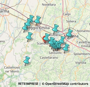Mappa Piazza Ilaria Alpi, 42019 Scandiano RE, Italia (11.60875)