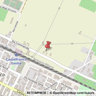 Mappa Via Commenda 28, 41013 Castelfranco Emilia MO, Italia, 41013 Castelfranco Emilia, Modena (Emilia Romagna)