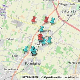 Mappa Via Landucci, 41043 Casinalbo MO, Italia (1.42923)