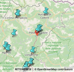 Mappa Str. Cavallera, 32044 Pieve di Cadore BL, Italia (22.8255)