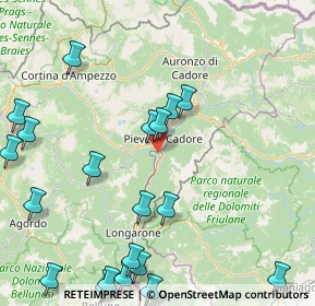 Mappa Strada Cavallera, 32044 Pieve di Cadore BL, Italia (21.932)
