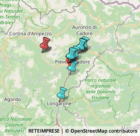 Mappa Str. Cavallera, 32044 Pieve di Cadore BL, Italia (7.67231)
