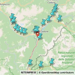 Mappa Str. Cavallera, 32044 Pieve di Cadore BL, Italia (9.3095)