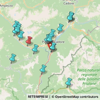 Mappa Str. Cavallera, 32044 Pieve di Cadore BL, Italia (8.247)