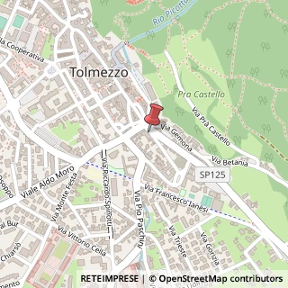 Mappa Via Giosuè Carducci, 22, 33028 Tolmezzo, Udine (Friuli-Venezia Giulia)