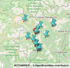 Mappa Località Masarè, 32020 Rocca Pietore BL, Italia (10.58857)