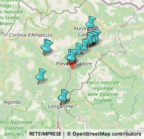 Mappa Via Damos, 32044 Pieve di Cadore BL, Italia (11.12067)