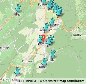 Mappa Cavareno, 38011 Cavareno TN, Italia (2.19588)