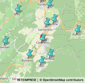 Mappa Cavareno, 38011 Cavareno TN, Italia (2.31091)