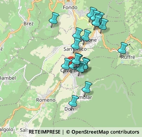 Mappa Cavareno, 38011 Cavareno TN, Italia (1.537)