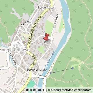 Mappa Via di bernardo, 33015 Moggio Udinese, Udine (Friuli-Venezia Giulia)