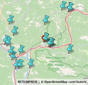 Mappa Via alle scuole, 33015 Moggio Udinese UD, Italia (9.2695)