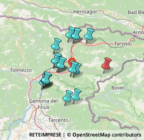 Mappa Via Casasola, 33010 Chiusaforte UD, Italia (10.671)