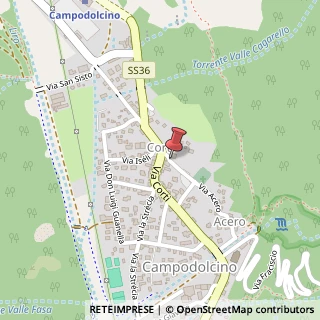 Mappa Via Sant'Antonio, 8, 23021 Campodolcino, Sondrio (Lombardia)