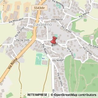 Mappa Via Roen, 24, 38011 Cavareno TN, Italia, 38011 Cavareno, Trento (Trentino-Alto Adige)