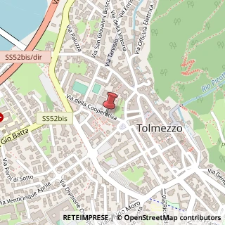 Mappa Via della Cooperativa, 10, 33028 Tolmezzo, Udine (Friuli-Venezia Giulia)