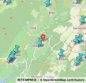 Mappa Via Molini, 38010 Dambel TN, Italia (3.49667)