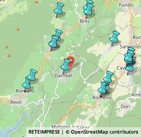 Mappa Via Molini, 38010 Dambel TN, Italia (2.419)