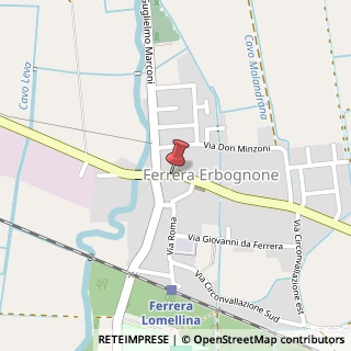 Mappa Corso della Repubblica,  83, 27032 Ferrera Erbognone, Pavia (Lombardia)